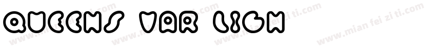 Queens Var Ligh字体转换
